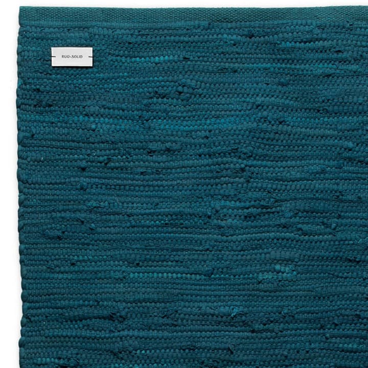 Alfombra Cotton 170x240 cm - petroleum (azul petróleo) - Rug Solid