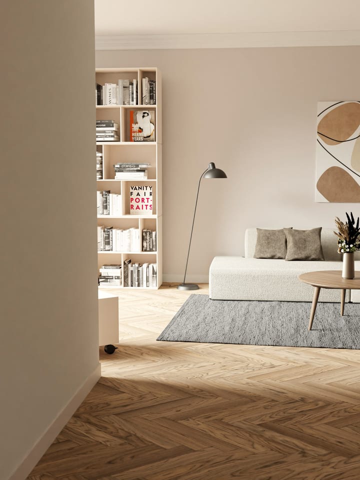 Alfombra Cotton 170x240 cm, steel grey (gris) Rug Solid