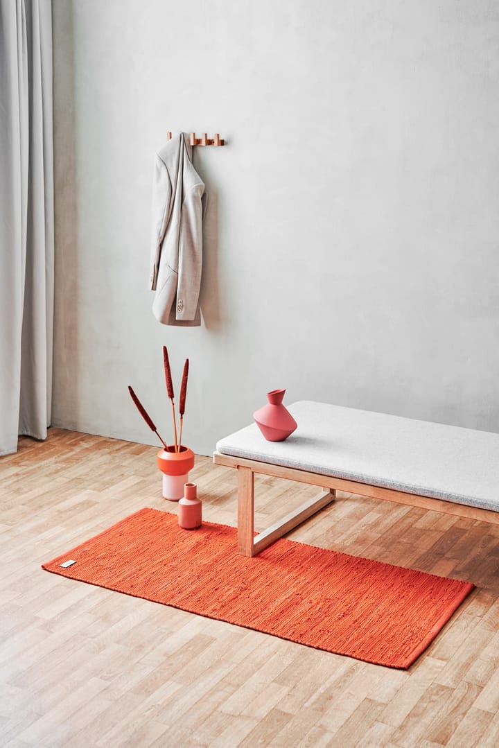 Alfombra Cotton 60x90 cm, Solar orange (naranja) Rug Solid
