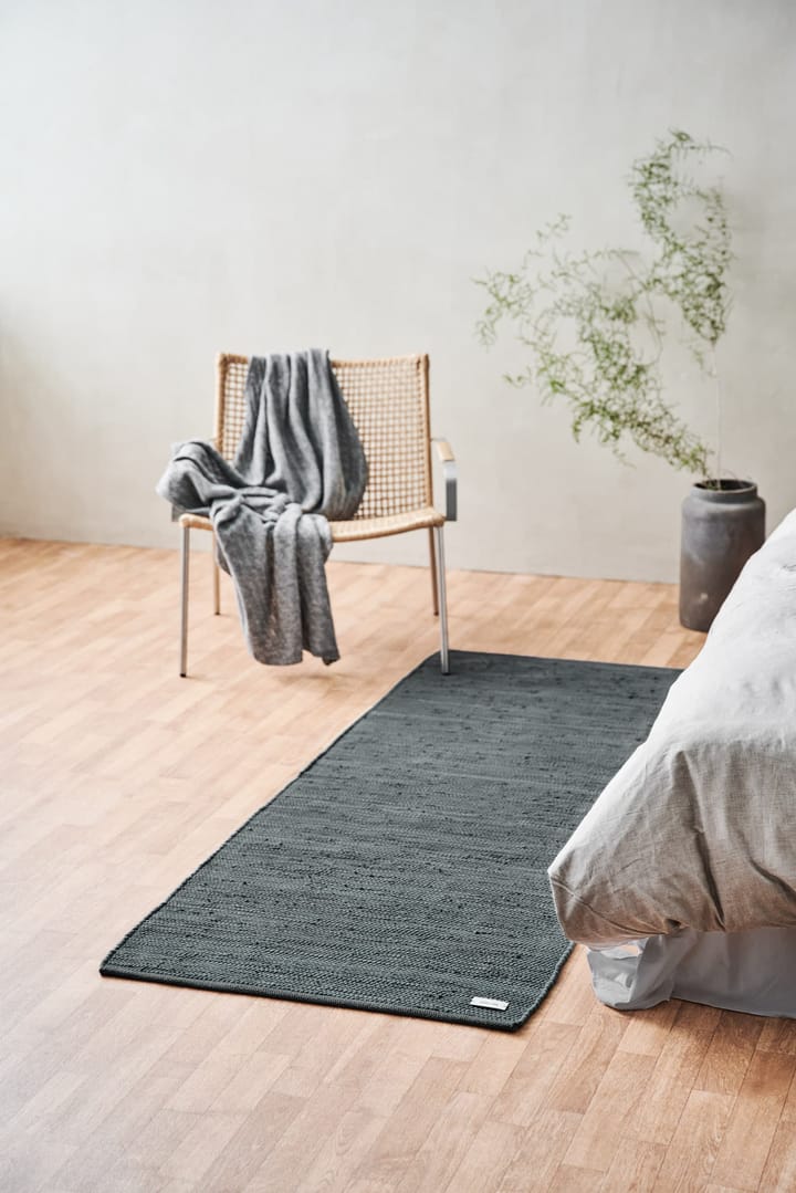 Alfombra Cotton 60x90 cm - Steel grey (gris) - Rug Solid