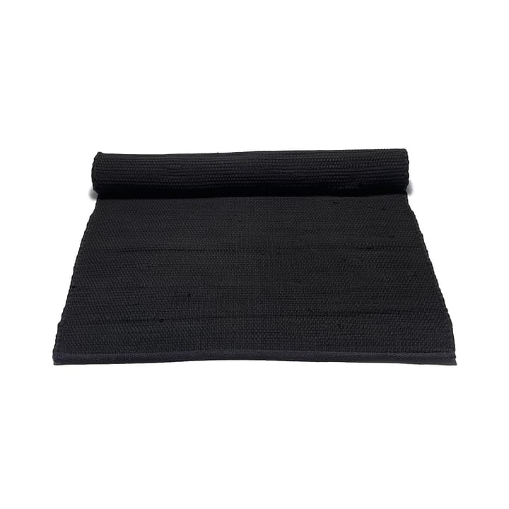 Alfombra Cotton 65x135 cm - black (negro) - Rug Solid