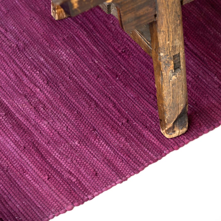 Alfombra Cotton 65x135 cm - Bold Raspberry (rosa oscuro) - Rug Solid
