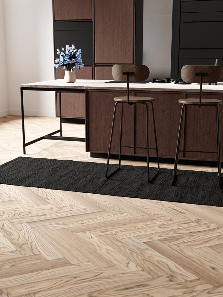 Alfombra Cotton 75x300 cm, Charcoal Rug Solid
