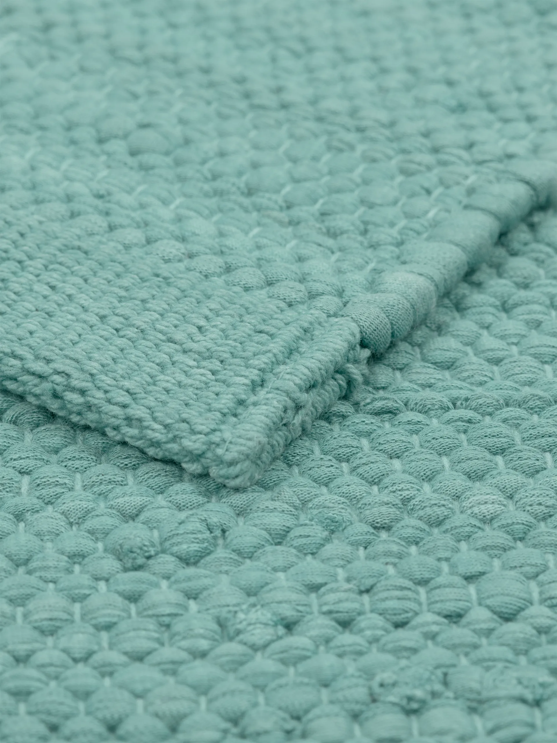Alfombra Cotton 75x300 cm, Dusty jade (menta) Rug Solid