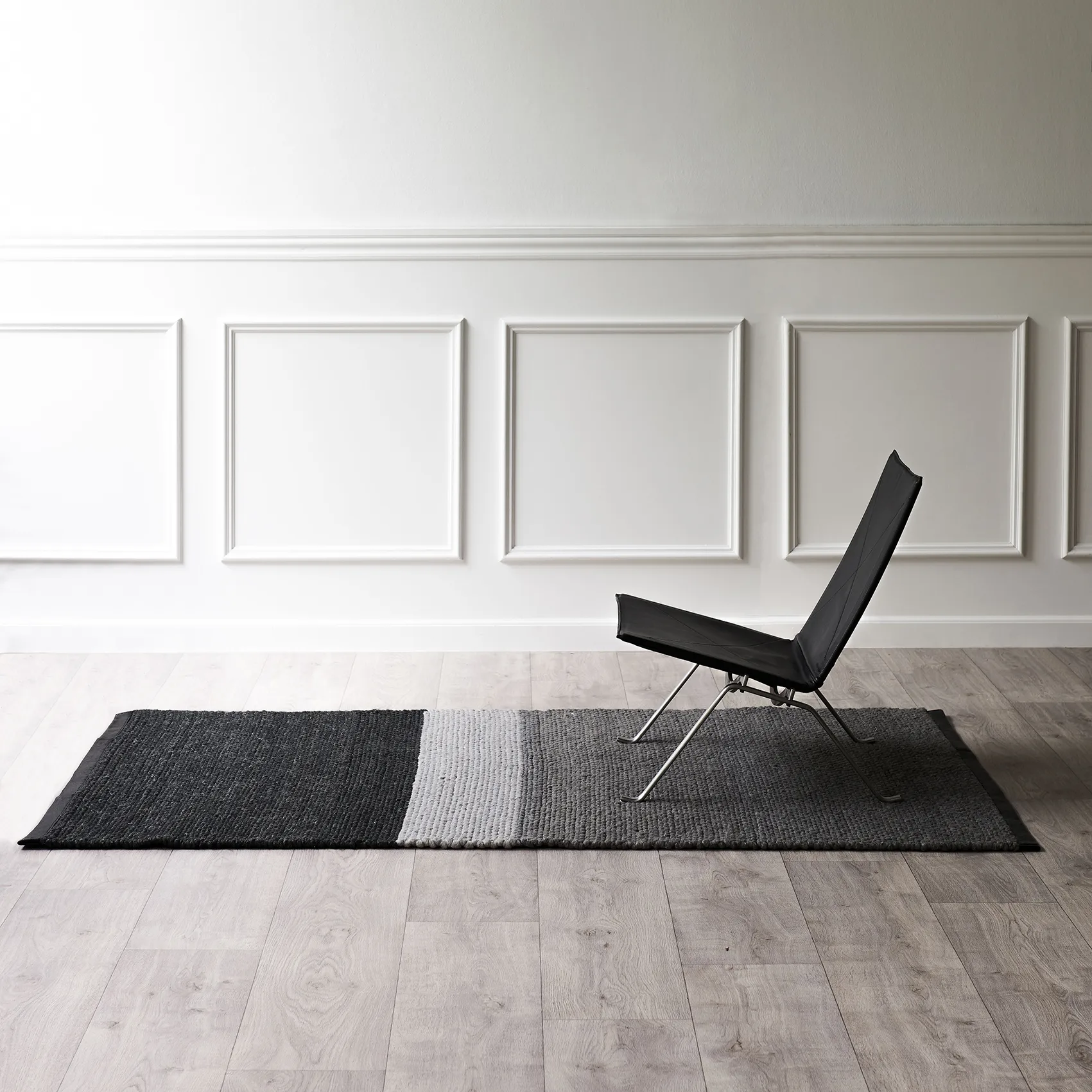 Alfombra de lana Landscape 140x200 cm, Gravel Rug Solid