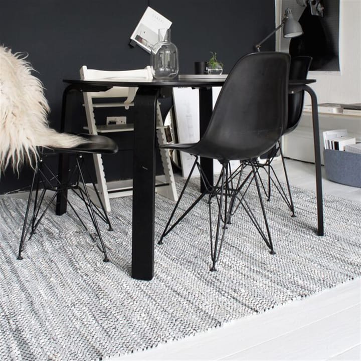 Alfombra Leather 140x200 cm, light grey (gris claro) Rug Solid