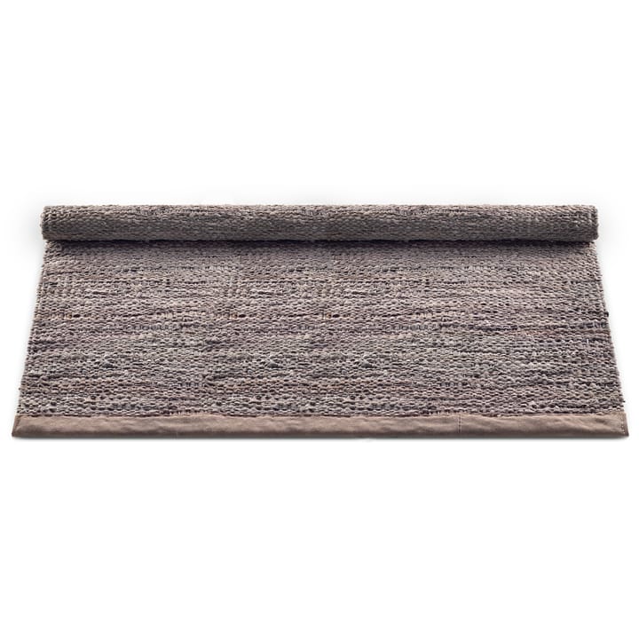 Alfombra Leather 140x200 cm - Wood (marrón) - Rug Solid