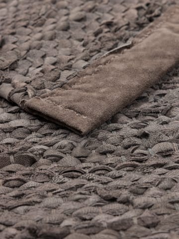 Alfombra Leather 140x200 cm - Wood (marrón) - Rug Solid