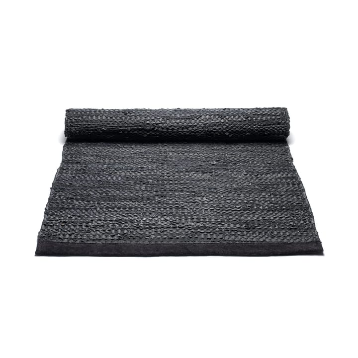 Alfombra Leather 60x90 cm, black (negro) Rug Solid