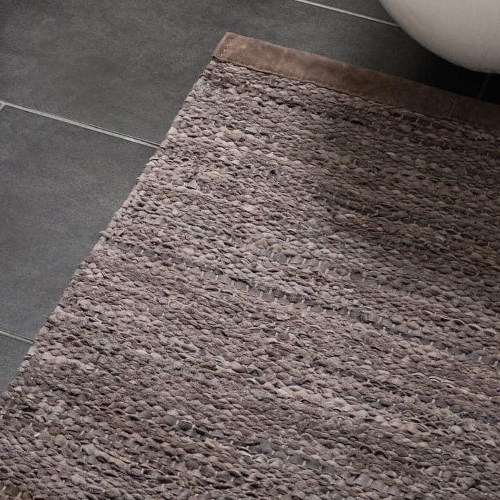 Alfombra Leather 60x90 cm, Wood (marrón) Rug Solid