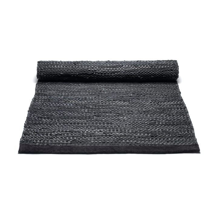 Alfombra Leather 65x135 cm, black (negro) Rug Solid
