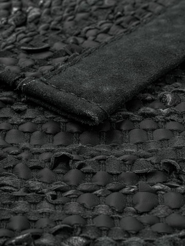 Alfombra Leather 65x135 cm, dark grey (gris oscuro) Rug Solid