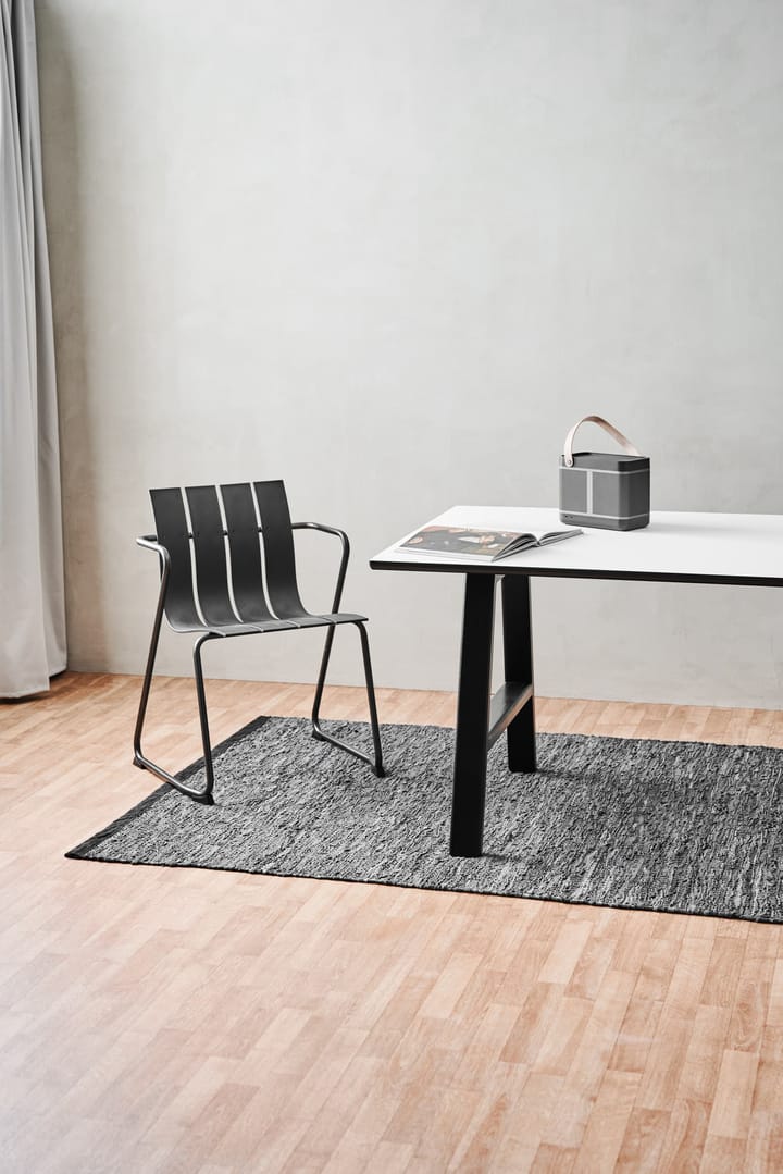 Alfombra Leather 65x135 cm, dark grey (gris oscuro) Rug Solid