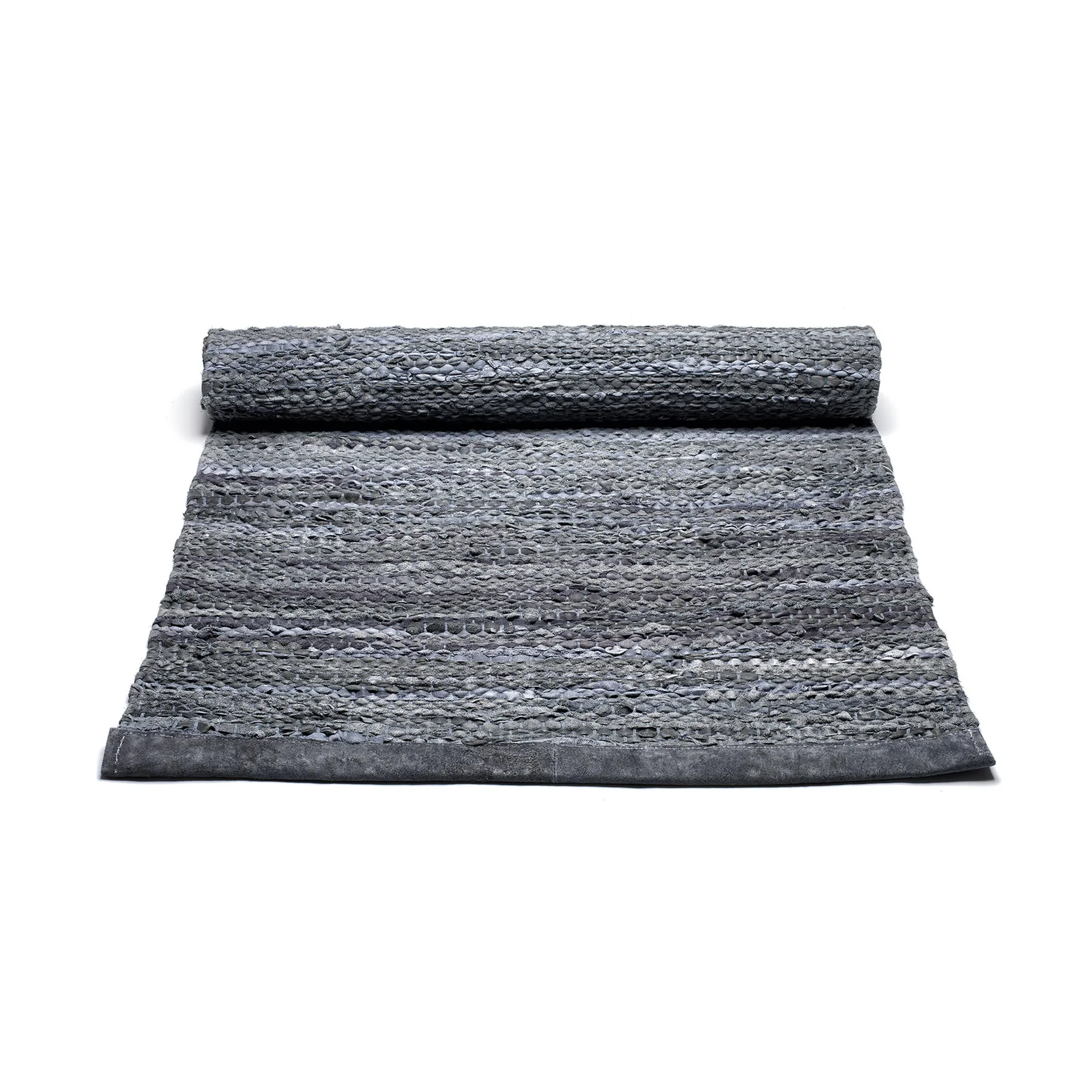 Alfombra Leather 65x135 cm, dark grey (gris oscuro) Rug Solid