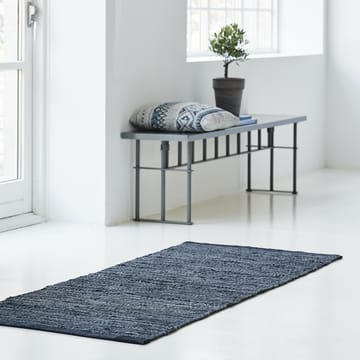 Alfombra Leather 65x135 cm - dark grey (gris oscuro) - Rug Solid