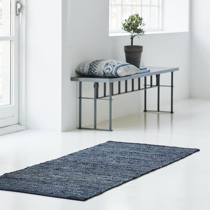 Alfombra Leather 65x135 cm, dark grey (gris oscuro) Rug Solid