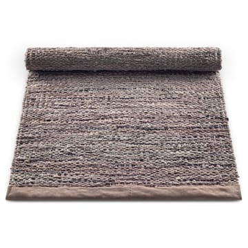 Alfombra Leather 65x135 cm - Wood (marrón) - Rug Solid