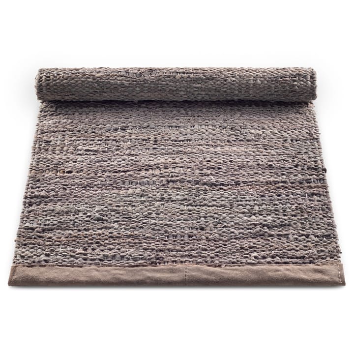 Alfombra Leather 65x135 cm, Wood (marrón) Rug Solid
