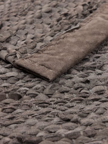 Alfombra Leather 65x135 cm - Wood (marrón) - Rug Solid