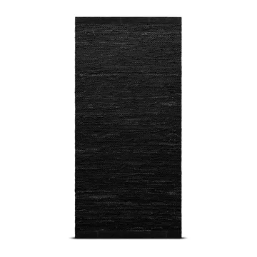 Alfombra Leather 75x200 cm - black (negro) - Rug Solid