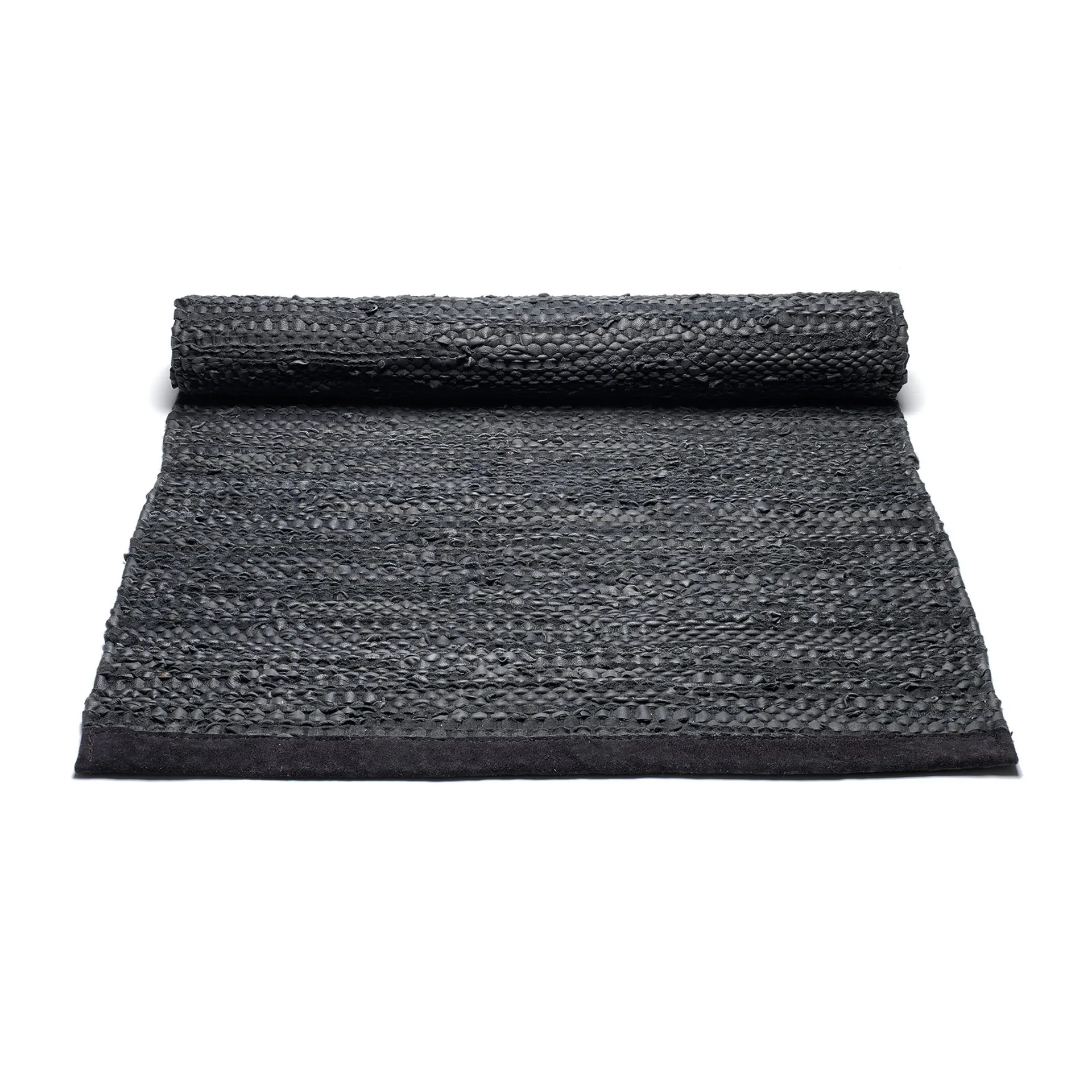 Alfombra Leather 75x200 cm, black (negro) Rug Solid