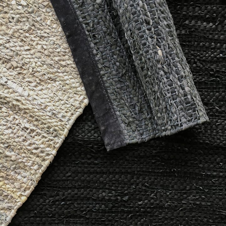Alfombra Leather 75x200 cm, dark grey (gris oscuro) Rug Solid