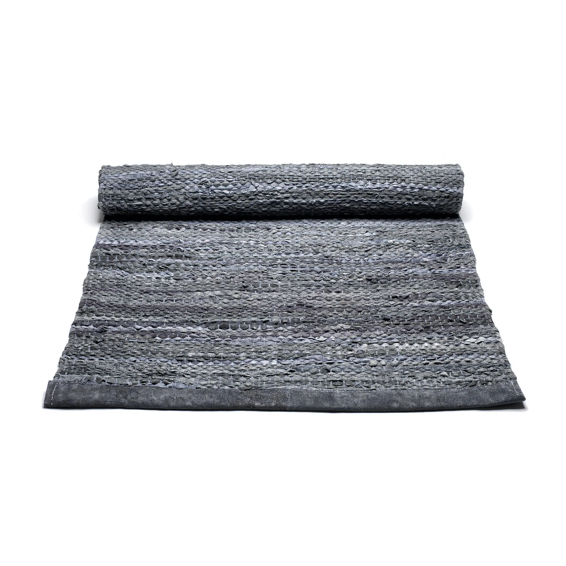 Alfombra Leather 75x200 cm, dark grey (gris oscuro) Rug Solid