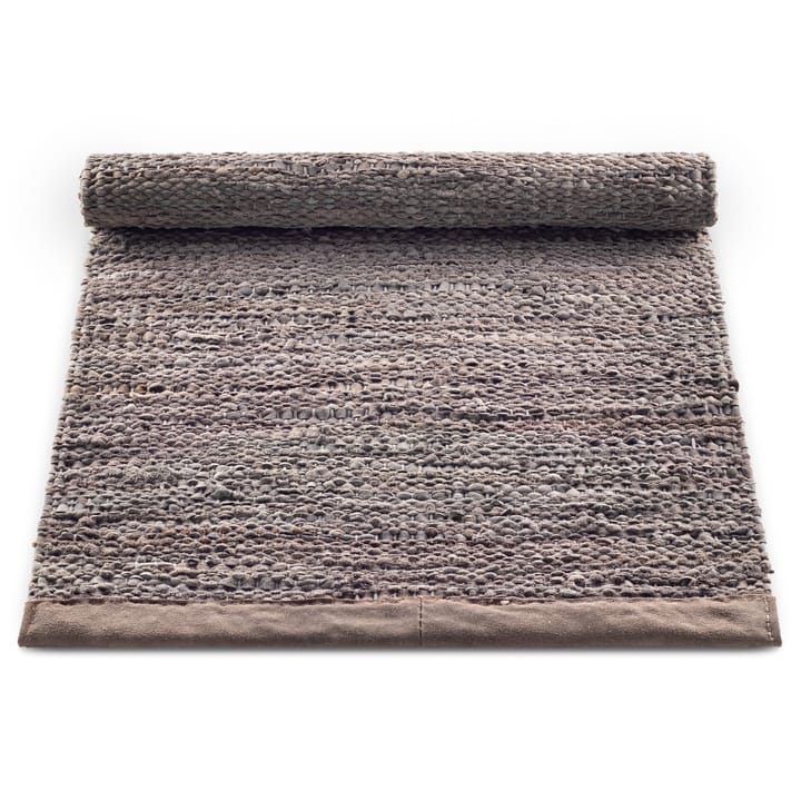 Alfombra Leather 75x200 cm - Wood (marrón) - Rug Solid