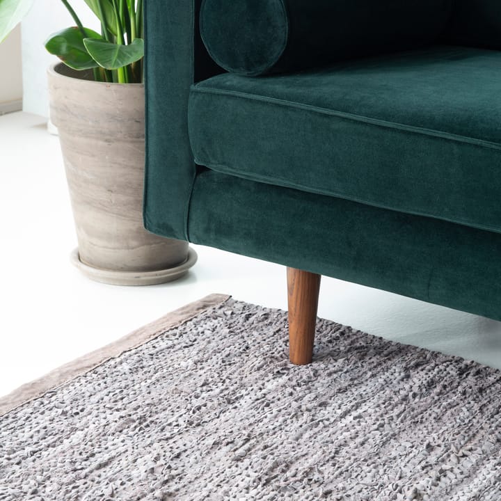 Alfombra Leather 75x200 cm, Wood (marrón) Rug Solid