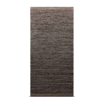 Alfombra Leather 75x200 cm - Wood (marrón) - Rug Solid