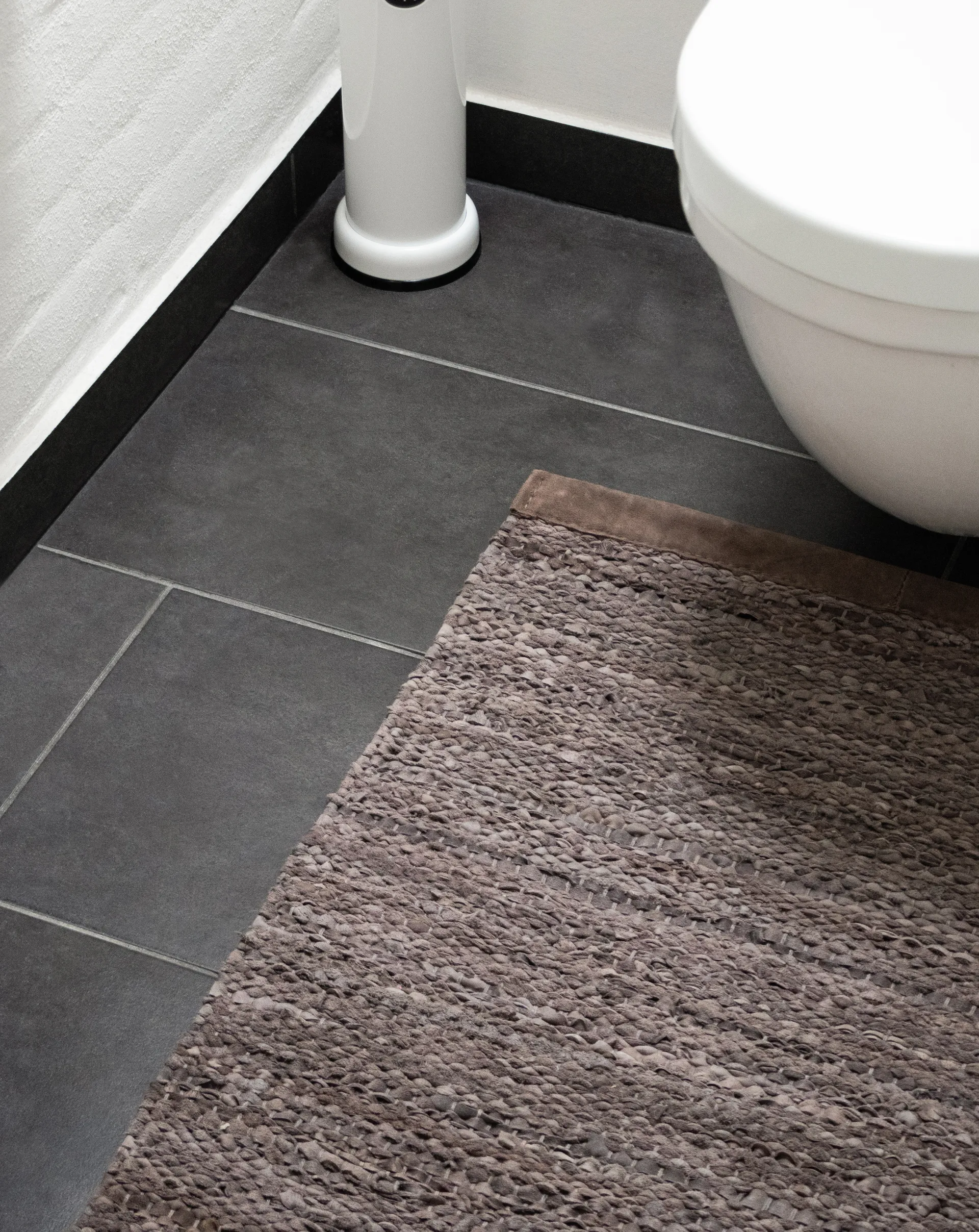 Alfombra Leather 75x200 cm, Wood (marrón) Rug Solid