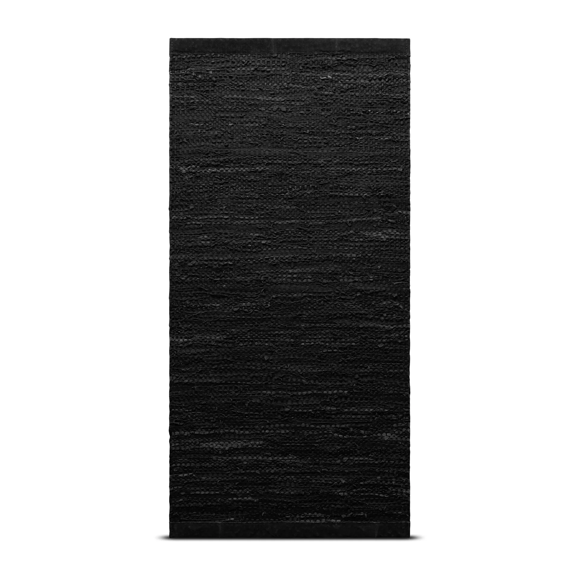 Alfombra Leather 75x300 cm, black (negro) Rug Solid