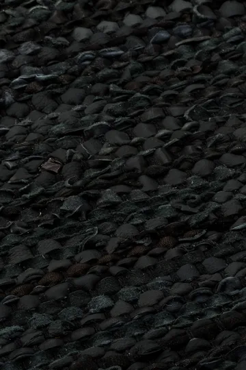 Alfombra Leather 75x300 cm - black (negro) - Rug Solid