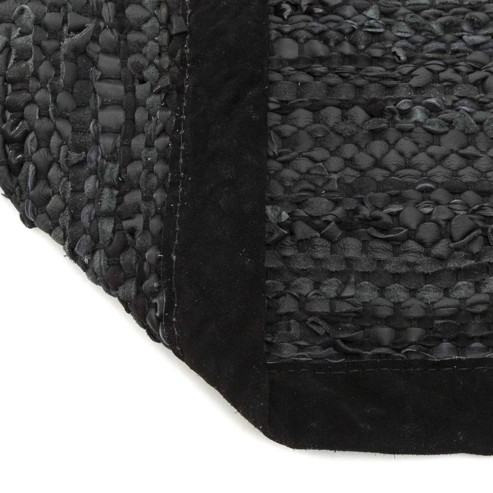 Alfombra Leather 75x300 cm, black (negro) Rug Solid