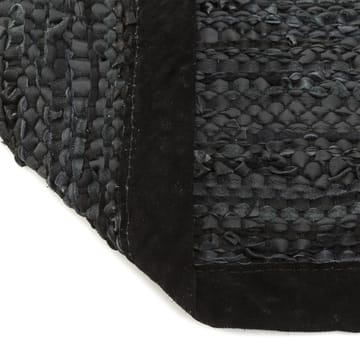 Alfombra Leather 75x300 cm - black (negro) - Rug Solid
