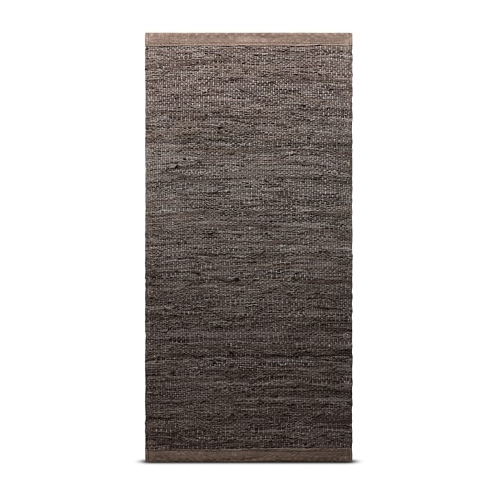 Alfombra Leather 75x300 cm - Wood (marrón) - Rug Solid