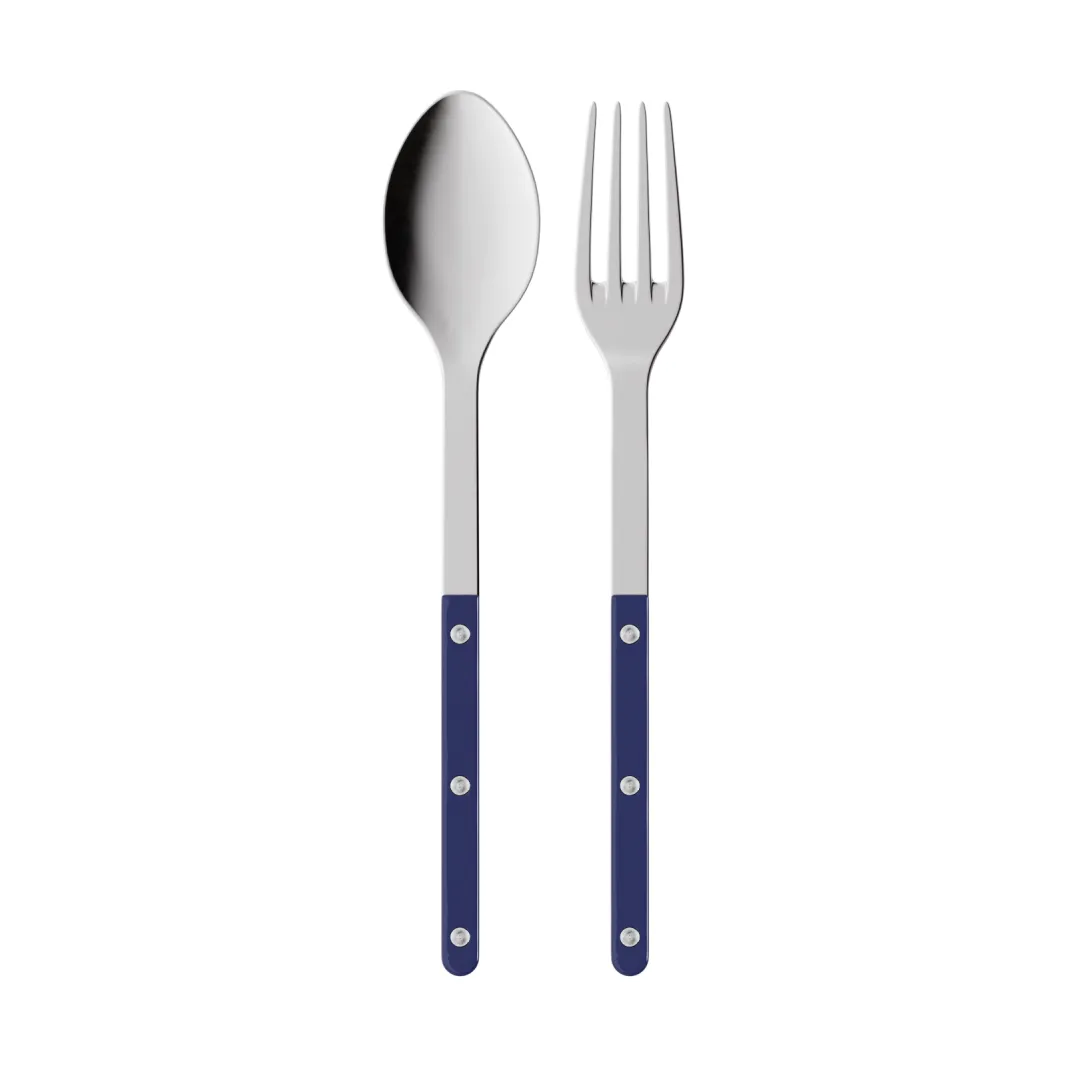 Cubiertos de servir Bistrot Solid, 2 piezas, Azul marino SABRE Paris