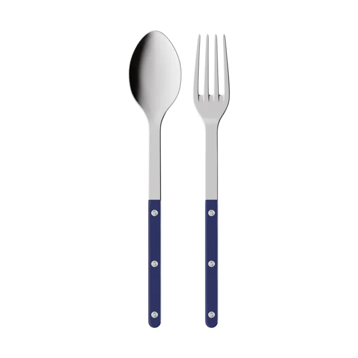 Cubiertos de servir Bistrot Solid, 2 piezas - Azul marino - SABRE Paris