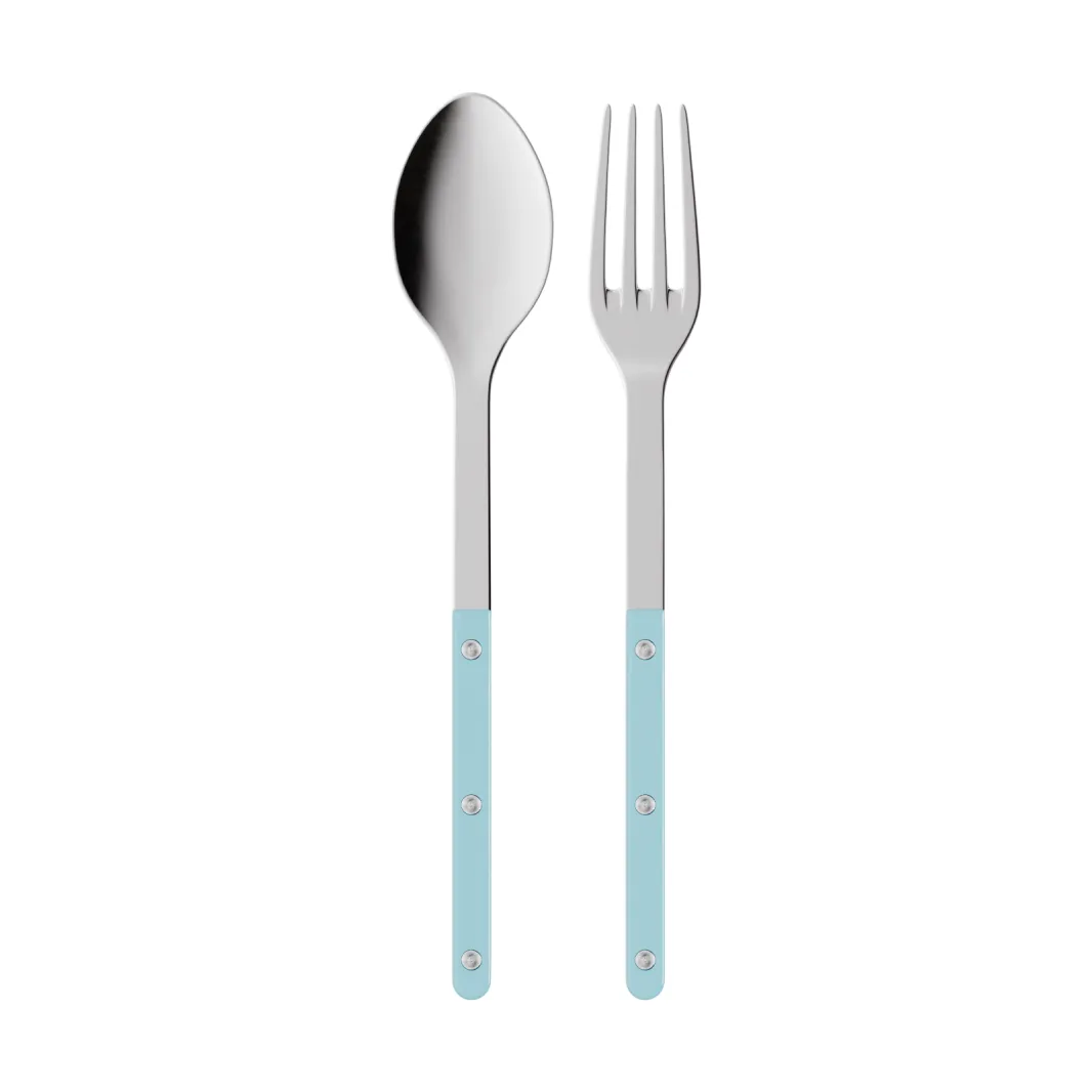Cubiertos de servir Bistrot Solid, 2 piezas, Azul pastel SABRE Paris
