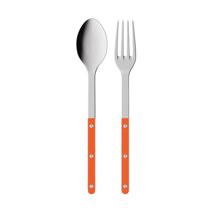 Cubiertos de servir Bistrot Solid, 2 piezas - Naranja - SABRE Paris