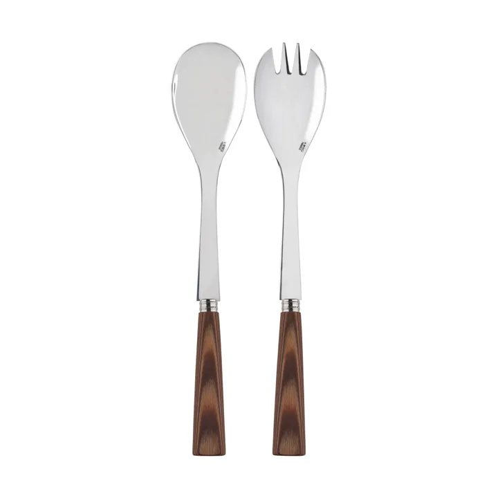 Cubiertos para ensalada Nature, 2 piezas - Madera clara laminada - SABRE Paris
