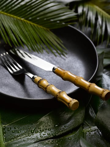 Cuchillo de mesa Panda - acero inoxidable-bambú - SABRE Paris