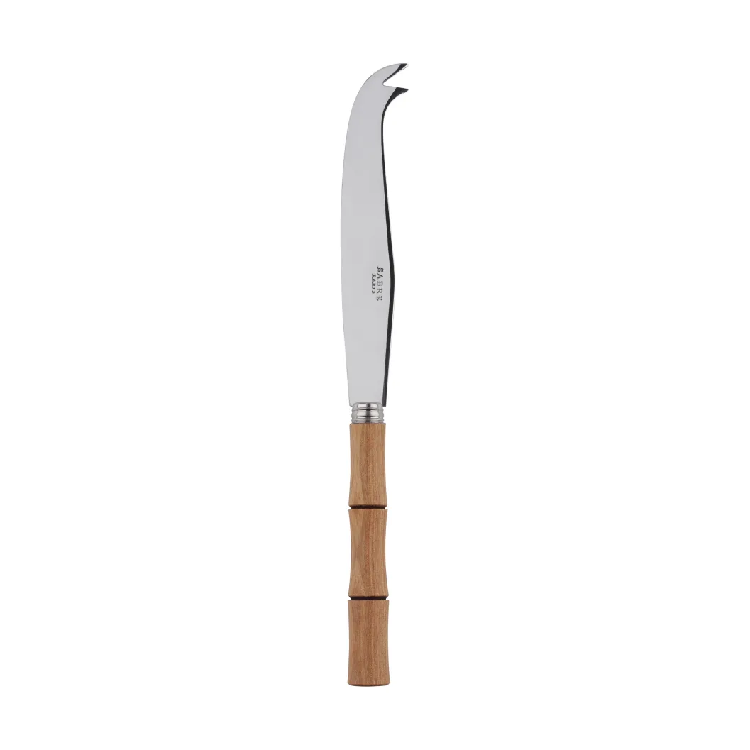 Cuchillo de queso Bamboo shape 16 cm, Madera clara laminada SABRE Paris