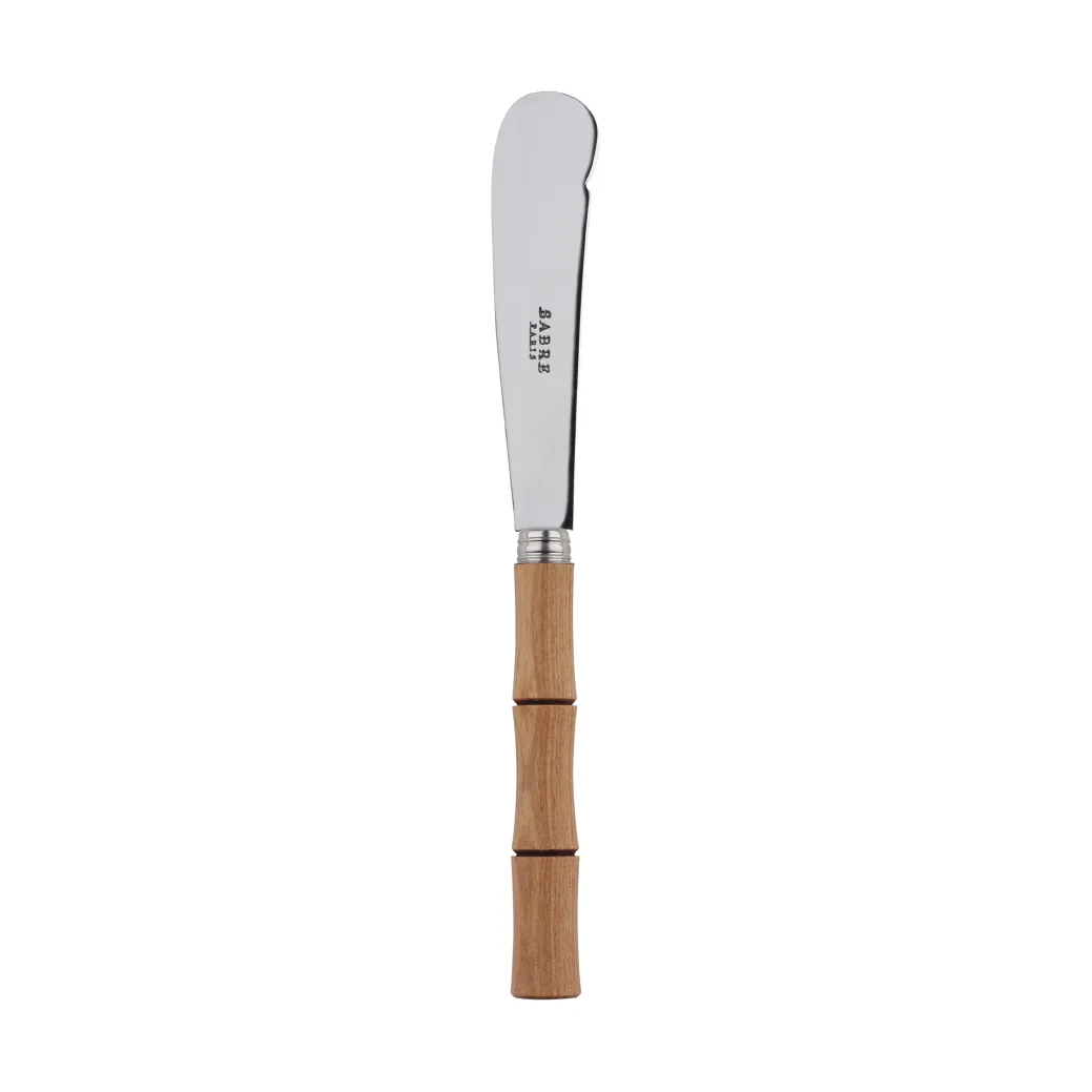 Cuchillo para mantequilla Bamboo  shape 16 cm, Madera clara laminada SABRE Paris