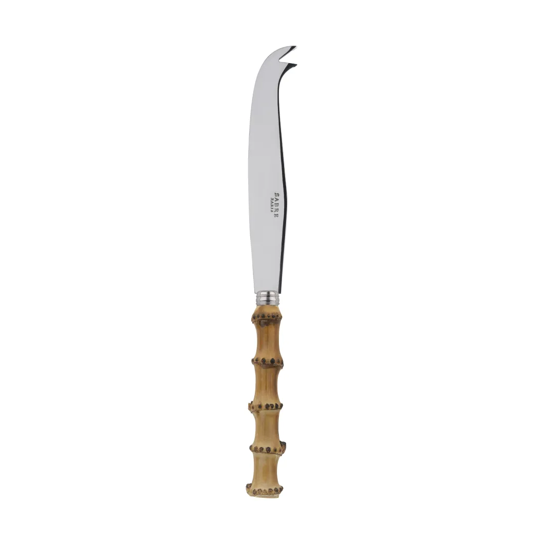 Cuchillo para queso Panda 24 cm, Bambú claro SABRE Paris