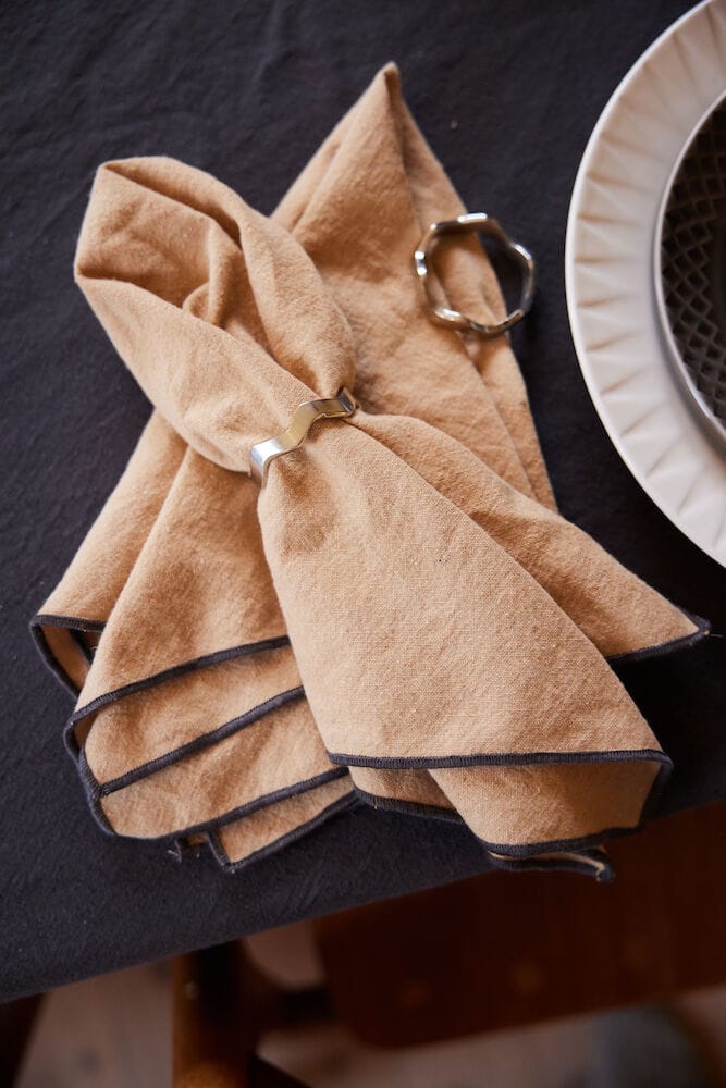 2 Servilletas Edith 45x45 cm, Beige Sagaform
