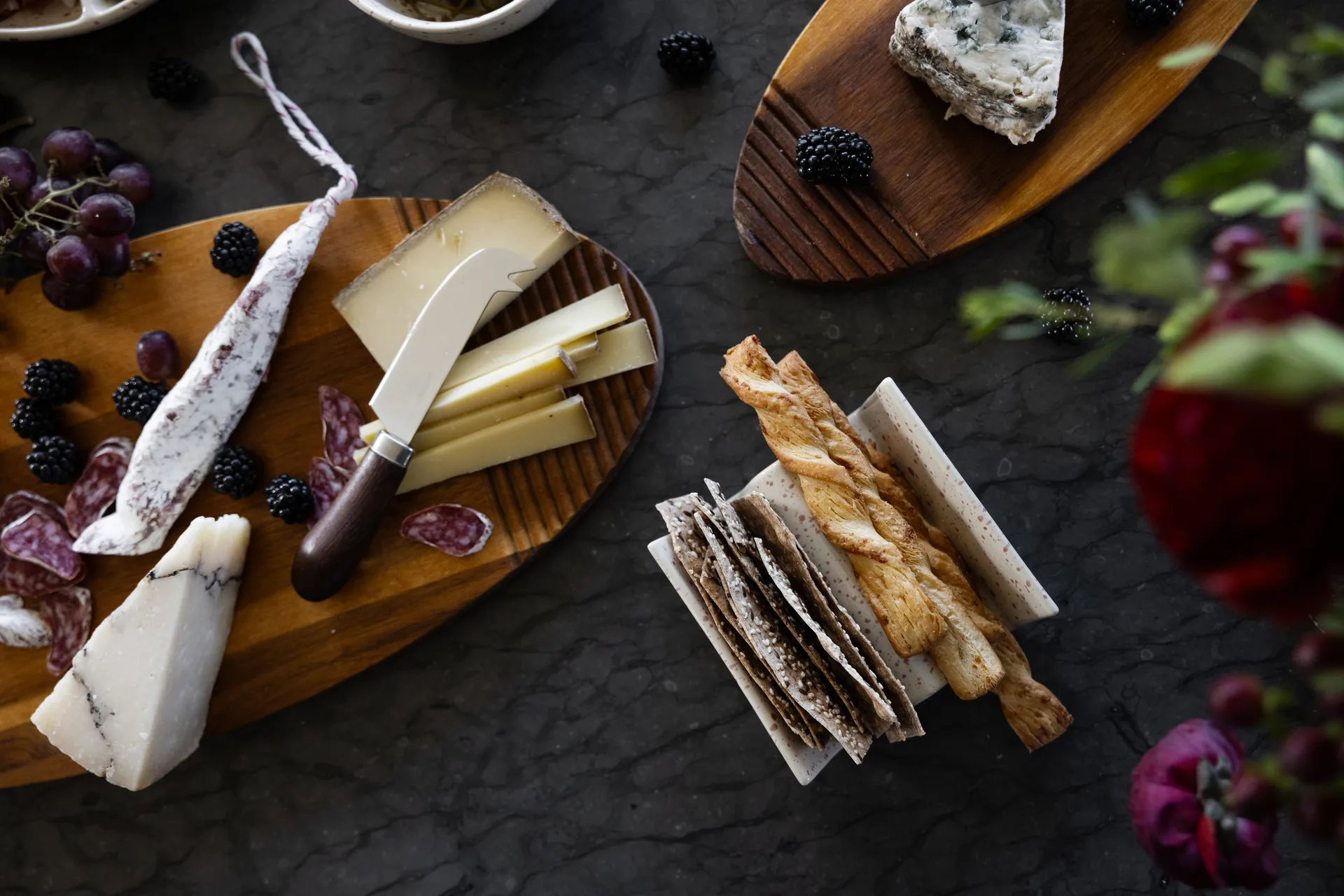 2 Soportes para tacos Ditte, Beige-burdeos Sagaform