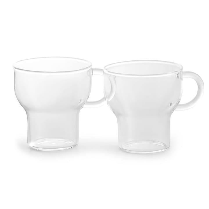 2 Tazas de vidrio Sagaform 15 cl - transparente - Sagaform