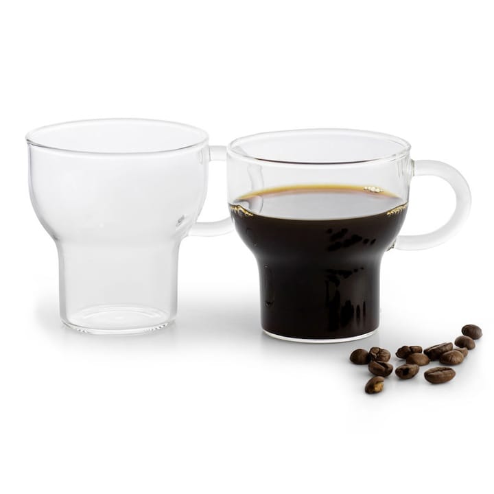 2 Tazas de vidrio Sagaform 15 cl - transparente - Sagaform