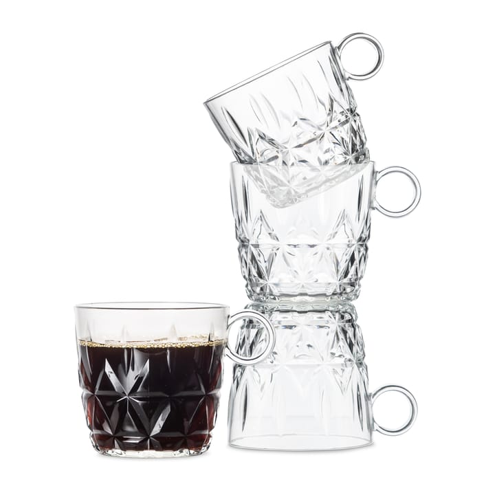 4 Tazas de café Picknick - transparente - Sagaform